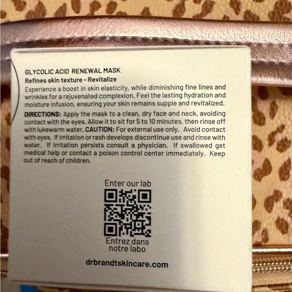dr. b lab GLYCOLIC SKIN RENEWAL MASK  NEW - Picture 4 of 8